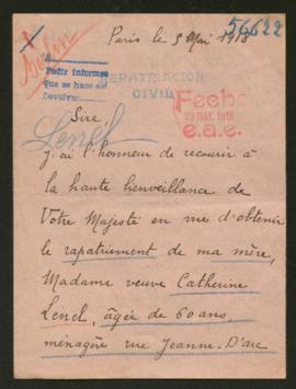 Expediente de Catherine Lenel