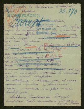 Expediente de la familia Parent