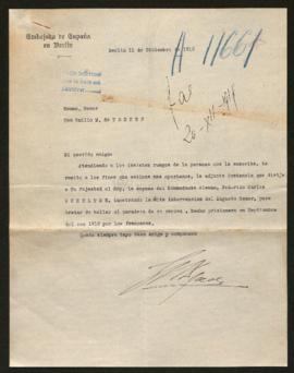 Expediente de Friedrich Karl Schultze