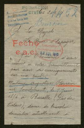 Expediente de Augustine Boursin