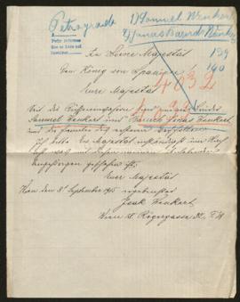 Expediente de Samuel Wenkert y Baruch Jonas Wenkert