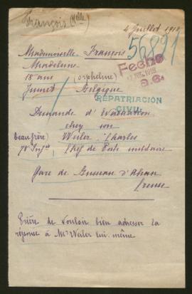 Expediente de François Madeleine