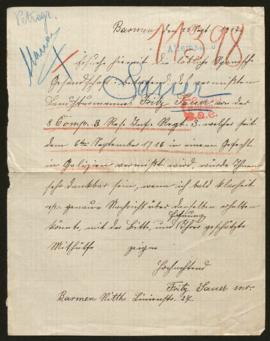 Expediente de Fritz Sauer