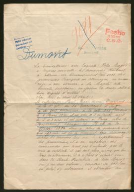Expediente de Paul Marie Aimé Dumont y Charles Clément Dubois