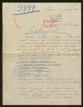 Expediente de André Pierre Laluque