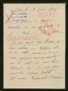 Expediente de André Maurice Germain