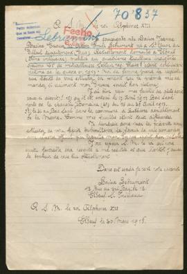 Expediente de Octave Emile Lebrument