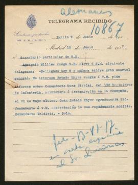 Expediente de Hans Nicolai