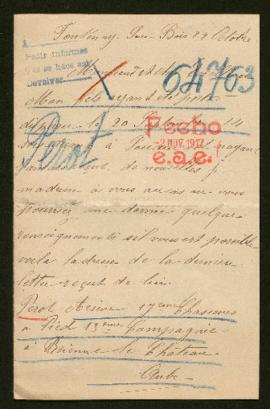 Expediente de Arsène Pérot