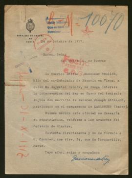 Expediente de Joseph Rickards
