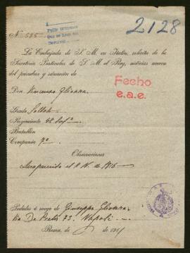 Expediente de Vincenzo Glionna