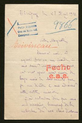 Expediente de Henri Gustave Célestin Boivineau