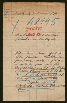 Expediente de Louis Dumas