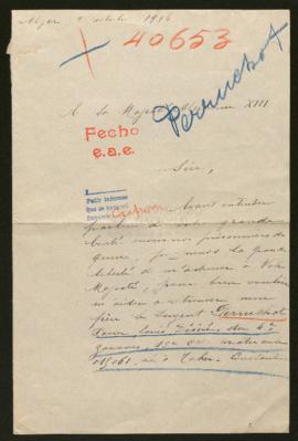 Expediente de Xavier Louis Désiré Perruchot
