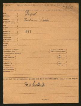 Expediente de Victorin Louis Perpol