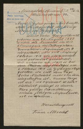 Expediente de Georg Albrecht