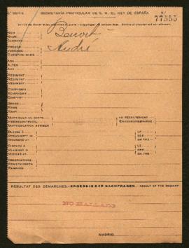 Expediente de André Bonvit