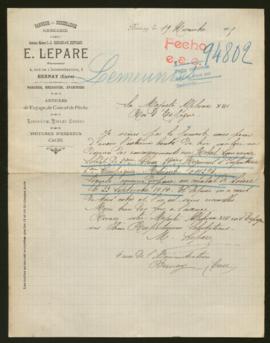 Expediente de Robert Alexandre Lemeunier