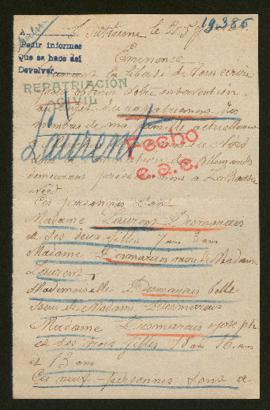 Expediente de la familia Laurent Desmarais