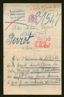 Expediente de Louis Joseph Emmannuel Perrot y Jean Carpentier