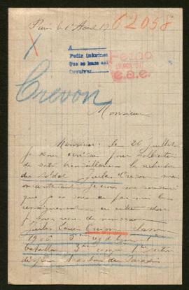 Expediente de Jules Louis Crevon