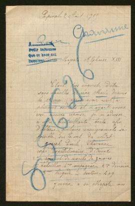 Expediente de Joseph Emile Chavanne