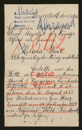 Expediente de Carl Ahrend