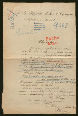 Expediente de Albert Clodomir Roussel