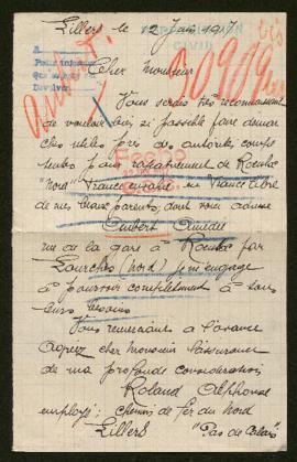 Expediente de Amédée Aubert y esposa