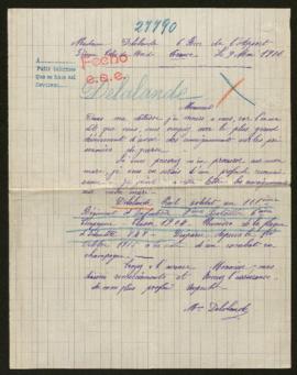 Expediente de Paul Delalande