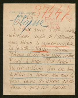 Expediente de la familia Claisse Merlin