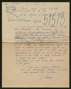 Expediente de la familia Camier Desailly