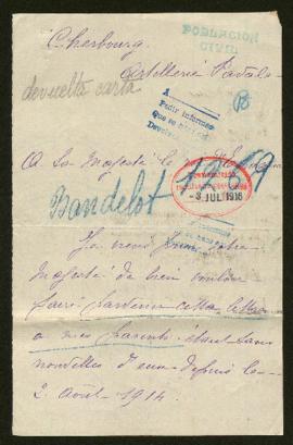 Expediente de monsieur Baudelot y esposa