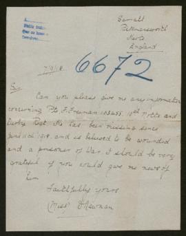 Expediente de F. Freeman