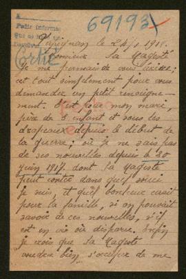 Expediente de Prosper Cortie