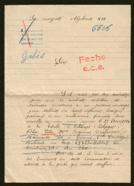 Expediente de Alix Gilis