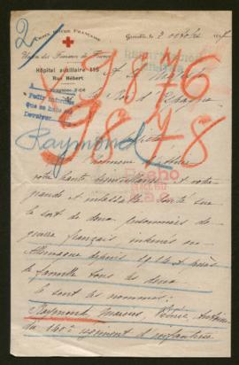 Expediente de Marius Frédéric Antoine Raymond y Lucien Joubert