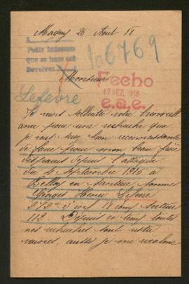 Expediente de Georges Henri Lefèvre