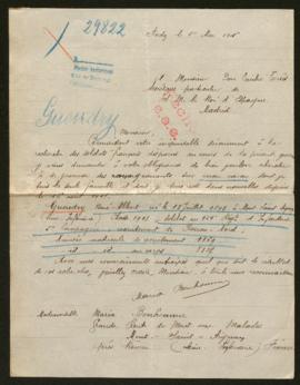 Expediente de René Guendry