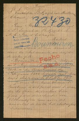 Expediente de Alcide Bounauron