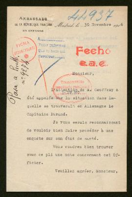 Expediente de Jean Durand
