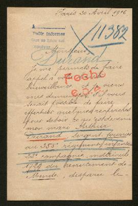 Expediente de Arthur Durand