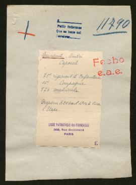 Expediente de André Guinand