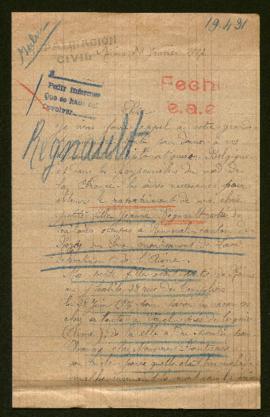 Expediente de Jeanne Regnault