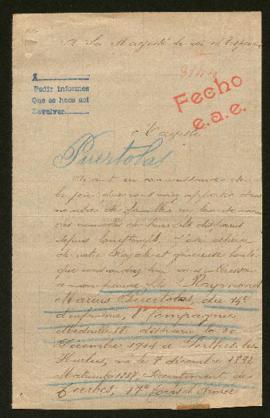 Expediente de Raymond Marius Puertolas