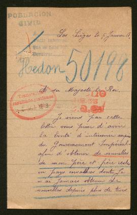 Expediente de la familia de Fernande Hédon