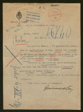 Expediente de la familia Chalon-Boudart