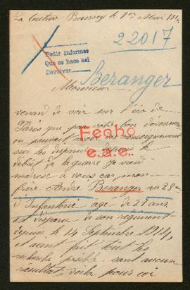 Expediente de André Berenger