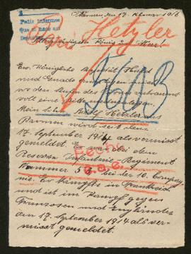 Expediente de Adolf Hetzler
