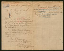 Expediente de Jean Baptiste Raynaud
